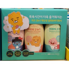 엘라스틴 카카오키즈 2in1 헤어&바디워시 500ml 3종 3in1, 1세트