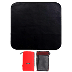 캠핑 방염매트 방염포 난로 화로대 방열 시트 실리콘 코팅 버너 받침대, 블랙 XL, 1개