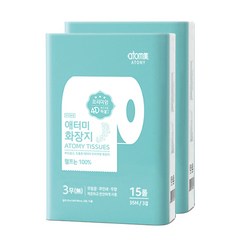 애터미101 화장지 4D( 35M*15롤) X 2set 롤화장지, 애터미10화장지( 35M*15롤) X 2set