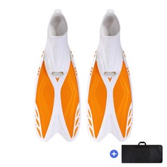 아레나 수영강습 스노쿨링 오리발 롱핀 A3AC1AF01 가방, 오렌지