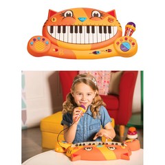 브랜드B 스마일 고양이 멜로디 피아노 음악 악기 놀이 불빛 소리 조카 장난감 선물