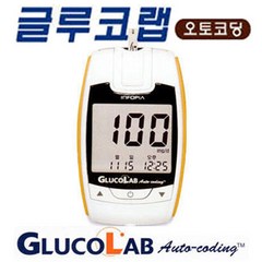 [간편한 혈당측청] 글루코랩 혈당기계 혈당측정기 당뇨검사, 1개