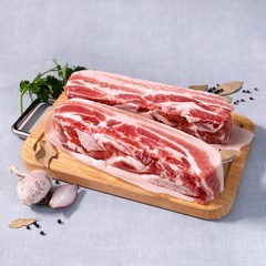푸드장 돼지고기 한마리 부위별, 1개, 통돼지 삼겹살 1kg (수육용)