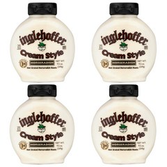 Inglehoffer Cream Style Horseradish 잉글호퍼 크림 스타일 홀스래디쉬 드레싱 소스 9.5oz(269g) 4팩, 1개