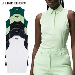 [J.LINDEBERG] 여성 반팔 티셔츠 제이린드버그 골프웨어 데나 슬리브리스 탑