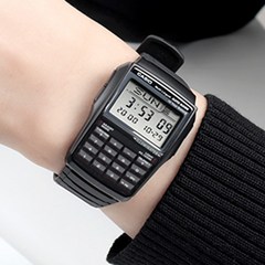 카시오 남성 10년 배터리 데이터뱅크 계산기 듀얼타임 디지털 손목시계