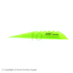 텐스코어 양궁 화살 Jet6 실내용 샤크깃 스핀깃 화살깃 검정색 4인치 초록색 (50개), 오른손 (4인치), 1팩