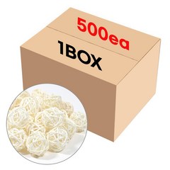라탄볼 발향볼 화이트 500개(BOX) 디퓨저 리드 스틱 도매, 500개