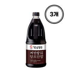 청정원 햇살담은 씨간장 양조간장, 1.7L, 3개