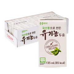 콩콩아이 국산콩유기농두유 135ml X 24팩(1박스), 24개