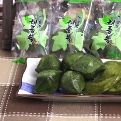 [산지직송] 거문도 해풍쑥으로 만든 쑥개떡/쑥송편 웰빙영양간식, 1개, 생쑥송편 1kg
