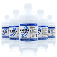 아이콘액 렌즈식염수 식염수, 1000ml, 5개