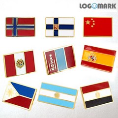 로고마크 국기뺏지7페루 필리핀 몽골 노르웨이 핀란드 아르헨티나 중국 스페인 이집트