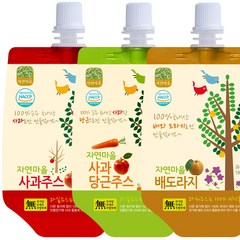 자연마을 착즙주스 100ml 사과10p+사과당근10p+배도라지10p 혼합세트 30개입, 1개