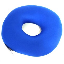 비즈쿠션 도넛방석, 블루, 1개