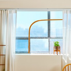 알뜨리 에어캡 창문용 방풍비닐 + 양면테이프, 브라운지퍼