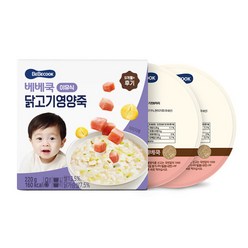 베베쿡 후기 닭고기영양죽 실온이유식 2p, 닭고기, 220g, 1개