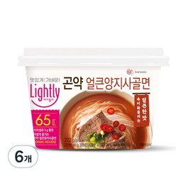 대상 라이틀리 곤약 얼큰양지사골면, 212g, 6개