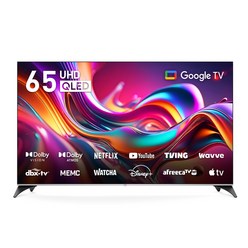 프리즘 165.1cm QLED 구글OS 스마트TV, 165.1cm(65인치), CP65G3Q, 벽걸이형, 방문설치