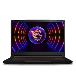 MSI 2023 GF63 씬 12VE 15.6 지포스 RTX 4050, 블랙, 코어i7, 512GB, 8GB, Free DOS, MS-16R