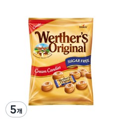 스톡 웨더스 오리지날 클래식 크림 무설탕 캔디, 70g, 5개