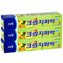 크린랲 지퍼백 특대, 3개입, 특대(XL) 이상