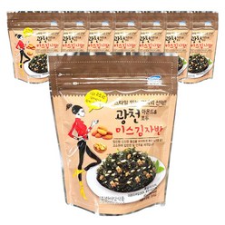 광천 아몬드 & 호두 미스김자반, 40g, 8개