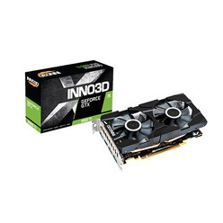 INNO3D 지포스 GTX 1660 Ti D6 6GB 백플레이트 그래픽카드 INNO3D RTX1660TI X2