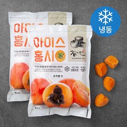 감미인 한입 쏙 조각 아이스홍시 (냉동), 1kg, 2개