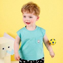 몰리멜리 아동용 자체발광 민소매 티셔츠