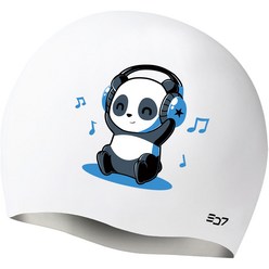 SD7 실리콘 헤드폰 팬더 수영모 SGL-CA33, 블루(SGL-CA335)