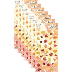 쁘띠팬시 시즌스티커 가을 스위트어텀 DA5413, 7개, 혼합색상