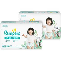 팸퍼스 아르모니 터치 오브 네이처 팬티형 기저귀 아동용 5단계 (12~17kg), 80매