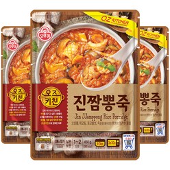 오뚜기 진짬뽕죽, 450g, 3개