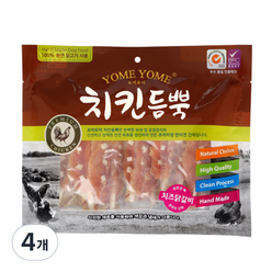 요미요미 강아지간식 치킨듬뿍 400g, 치즈닭갈비, 4개