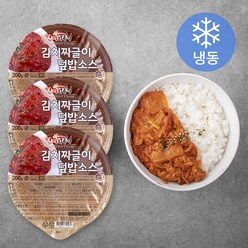 한끼의품격 김치 짜글이 덮밥소스 3팩 (냉동), 200g, 3개
