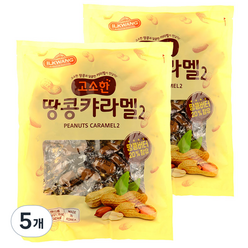 일광제과 캔디 땅콩캬라멜2, 600g, 5개