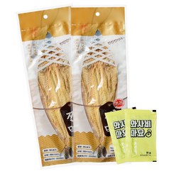 해맑은푸드 빠삭 찐먹태, 55g, 2개