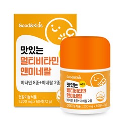 내츄럴플러스 굿앤키즈 맛있는 멀티비타민앤미네랄 72g, 60정, 1개