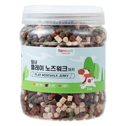 탐사 강아지 간식 플레이 노즈워크 말랑 져키 혼합맛 1kg, 1000g, 1개