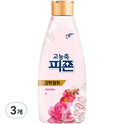 고농축 피죤 강력탈취 오리지널 로맨틱플라워 섬유유연제, 1L, 3개