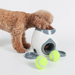 딩동펫 반려동물 테니스볼 스낵 장난감 14 x 19 cm, 혼합 색상, 1개