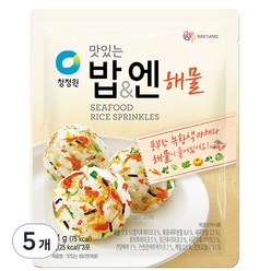 대상 청정원 맛있는 밥 & 엔 해물, 24g, 5개