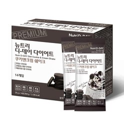 뉴트리디데이 다이어트 쿠키앤크림 체중조절 쉐이크, 350g, 1개