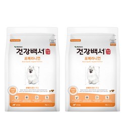 뉴트리나 건강백서 포메라니언 강아지사료, 연어, 2kg, 2개