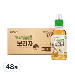 루솔 유기농 작두콩 보리차 200ml x 24p, 혼합맛, 48개