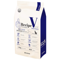 유한양행 Recipe V 고양이 처방식사료, 유리너리(비뇨계), 1.2kg, 1개