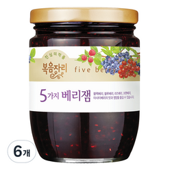 복음자리 5가지 베리잼, 350g, 6개