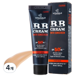 비타할로 썬비비포맨 50ml SPF50+PA+++, 4개