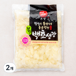 동보식품 정성을 듬뿍담은 좋은반찬 백초생강 백색, 1.3kg, 2개